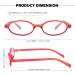 Retro Oval Fashion Glasses for Women - Y2K Style Fake Clear Blue Light Blocking Glasses | IF13140-02 | Shop Internationally - Buy Online on GoSupps.com
