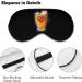 Comfortable Beer Foam Print Sleep Mask | Block Out Light | Ultralight Travel Eye Cover for Men & Women - International Shipping Available - Buy Online on GoSupps.com
