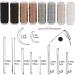 Heavy Duty Upholstery Repair Sewing Kit with Awl, Seam Ripper, Needles, Thread - Leather Craft Tool for Shoes, Sofa, Tent - DIY Sewing Kit - Buy Online on GoSupps.com