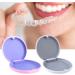 AWAVM 2pcs Magnetic Retainer Dental Box - Portable Orthodontic Sleeve Storage in White & Pink - Buy Online on GoSupps.com
