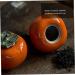 Alipis Persimmon Ceramic Jar Candy Jar Kitchen Canisters Tea Containers Ceramic Can With Cover Bottle 1 - Buy Online on GoSupps.com