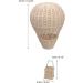 Handcrafted Woven Hot Air Balloon Wall Decor | Rattan Hanging Decor for Kids' Rooms Weddings Parties & More - Ideal Photo Prop & Romantic Decor - Buy Online on GoSupps.com
