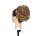 Tousled Updo Messy Bun Hair Piece Hair Extension Ponytail With Elastic Rubber Band Updo Extensions Synthetic Hair Extensions Scrunchies Ponytail Hairpiece for Women Brown mix Gold Blonde