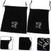 WOONEKY 8 Pcs Storage Bag Drawstring Hair Dryer Pouch Travel Hair Dryer Pouch Black Flocking Cloth - Buy Online on GoSupps.com