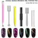 Benkeg Set of Nail Magnetism Tools 6 Pieces Set of Nail Magnetism Tools with Double Head Flower Design Nail Pens Strong Magnet Cats Eye Effect - Buy Online on GoSupps.com