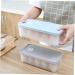 RORPOIR 1pc Box Egg Storage Box Storage Bins Refrigerator Eggs Storage Trays Egg Tray Blush Grid re-usable Blue 24x11.5cm - Buy Online on GoSupps.com