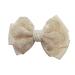 Topkids Accessories Handmade Hair Bow Vintage Luxury Beautiful Clip In Hand-Made Hair Bows Stylish Girls Women's Kids Children's Hand-Made Boutique Designs (Grosgrain w/Lace & Pearls) Grosgrain w/ Lace & Pearls
