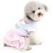 SELMAI Sweet Heart Shirt Princess Plaid Tiered Dress for Small Dog Cat Puppy Summer Outfits Wedding Birthday Party Costume Yorkie Chihuahua Shih Tzu Clothes Pink S - Buy Online on GoSupps.com