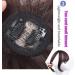 Clip On Bangs Human Hair Toppers Clip In Crown Toppers Hair For Women Straight Toupee Mid Part Wiglets Hairpieces for Mild Hair Loss Volume(Light Brown 25 cm) - Buy Online on GoSupps.com