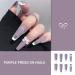 Bufenia Coffin Ballerina Artificial Fingernails - 24 Long Glitter Matte Nails for Women & Girls - Easy Press On Manicure - Buy Online on GoSupps.com
