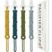 MOMU 4pcs Silicone Dummy Clips - Cute & Stylish Pacifier Holders (4 Colors) - Buy Online on GoSupps.com