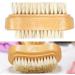 Wooden Nail Brushes Cleaning Bristle Nail Brushes Manicure Pedicure Nail Scrubber Double-sided for Fingernail Toenail nail brush - Buy Online on GoSupps.com