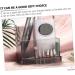 minkissy 1PC Nail Art Storage Box shelving brackets makeup brush holder makeup brush cup Nail Drill Bit Display Stand makeup brush stand Make Up Organizer desk stand perfume Acrylic 10.5x10.3cm Black - Buy Online on GoSupps.com