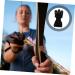 Anneome Archery Finger Stall Mittens Bow and Finger Glove Three Finger Archery Gloves Leather Gloves Archery Equipment Portable Shooting Glove Wear-resistant Archery Equipment Black Major 20x10cm Black - Buy Online on GoSupps.com