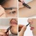 UUYYEO Stainless Steel Round Head Tweezers Nose Hair Tweezer Eyebrow Clippers Trimmer Round Tip Grooming Tweezers for Men Women - Buy Online on GoSupps.com