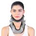 Neck traction device break with 3 gears temperature adjustable heat-neck support bandage cervical stretching neck wrap for pain relief with stiff neck