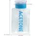 Beauticom 9 Oz Blue Push Down Acetone Empty Bottle Dispenser - Set of 2 - Buy Online on GoSupps.com