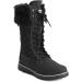 Womens Thermal Waterproof Snow Boots - Black/Black, Size 9 | POLAR Faux Fur, Rubber Sole for Outdoor Walking - Buy Online on GoSupps.com