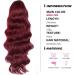 YEESHEDO Wine Red Long Wavy 24 Drawstring Ponytail Hair Extension - Clip-in Curly Synthetic Hairpiece for Women - Buy Online on GoSupps.com