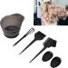 Hair Dye Coloring Kit Professional DIY Salon Tool Hair Tinting Bowl Hair Dye Brush Ear Cover Hair Coloring Dyeing Bleaching Hair Dye Tools Set for Home Salon Use (black) - Buy Online on GoSupps.com