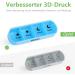 7-Day Weekly Pill Organizer Box with 4 Compartments - Opret Tablet Box for Morning Noon & Night - Easy Medication Management for Supplements - Premium White Design - Buy Online on GoSupps.com