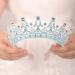 JWICOS Princess Tiara and Crown for Women - Wedding Headband with Comb, Crystal Rhinestone Hair Accessory for Bride, Bridesmaid, Prom - Blue - Buy Online on GoSupps.com