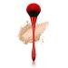 Powder Makeup Brush, Blush Brush, Large Face Brush for Loose or Pressed Setting Powder, Bronzer Brush with Plush Fibers (Red)