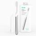 quip Adult Electric Toothbrush - Sonic Toothbrush with Travel Cover & Mirror Mount, Soft Bristles, Timer, and Metal Handle - Silver