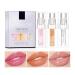 Magic Color Changing Lip Oil Upgraded Long Lasting Nourishing Lip Gloss Big Brush Hydrating Lip Oil Warm Change Moisturizing Lip Plumper Gloss - 2024 New(Set A)