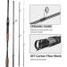 Goture Travel Fishing Rods 4 Piece Ultra Light Spinning Rod - Dark Green 8' - Best for Saltwater Trout, Bass, Walleye, Pike - Buy Online on GoSupps.com