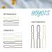 Hoyols U Shaped Hair Pins - 100 Count 2.4 Inch Silver Bobby Pins for Curly Waved Bun Clips Hairstyle - Women Girls Grips Updo for Thin Thick Hair - Buy Online on GoSupps.com