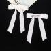 2Pcs Velvet White Bow Hair Clips with Long Ribbon - Vintage Hair Accessories for Girls and Women - Buy Online on GoSupps.com