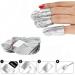 TQUXNGA 50 Aluminium Foil Nail Art Soak Off Acrylic Gel Polish Nail Wraps Remover - Buy Online on GoSupps.com