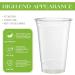 Eco Pack 9 oz Reusable Crystal Clear Strong PET Plastic Cup Ideal Birthday Wedding Disposable Drinking Glasses Everyday Elegant Cold Party Pack of 100 Cups - Buy Online on GoSupps.com