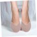 Healvian Silicone Gel Soft Slippers Pointed Heel Toe Protectors - Beige 10X9.5cm - Buy Online on GoSupps.com