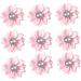 Alipis 3pcs 1 20pcs Head Band Rhinestones Flower Applique Ornament Cloth Bloom Ribbon Flower Bow Tie Set Pinkx3pcs Size 1x3pcs - Buy Online on GoSupps.com