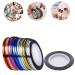 White Nail Striping Tape Line Rolls - DIY Nail Art Decoration Stickers - Buy Online on GoSupps.com