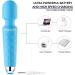 Handheld Cordless Waterproof Wand Massager | USB Rechargeable | 20 Vibration Patterns | 8 Speed | Full Body Massage | Light Blue - Buy Online on GoSupps.com
