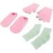 Qukaim Moisturizing Gloves Socks Set Moisturizing Hand Gloves & Foot Care Socks Set Reusable Gel Touch Screen Spa Gloves with Elbow Cover - Buy Online on GoSupps.com