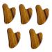 Lurrose face 5 pieces Sharmboards Foot massager Face-fold massage device Schaben tools. Portable massage device Face tools for skin care massage roller GUA-SHA board Leopardx5stk 7.5x5x0.4cmx5PCs