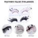 Lurrose Feather False Eyelashes - 2 Pairs Synthetic Extensions for Halloween & Parties - Buy Online on GoSupps.com