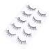 minkissy 5 Pairs False Eyelashes Eyelash Faux Dramatic Eyelashes 3d Eyelashes False Lashes Hair Eyelashes Hair Eye Lashes Fake Eyelashes Artificial Fiber Slim Tool