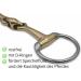 Buy AMKA Olive Head Bit - Double Broken Solid Argentan for Ponies | 12mm Rings 50mm Overall Length - Buy Online on GoSupps.com