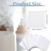 Square Essential Oil Pads - Unscented Replacement Aroma Diffuser Pads for Humidifiers & Car - 100 Pack - Buy Online on GoSupps.com
