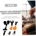 SEWOART 9-Piece Massage Head Set for Percussion Devices - Fascia Attachments & Accessories - Buy Online on GoSupps.com
