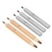 Retractable Lip Brush Set with Nylon Bristles 5 Brushes Included Durable Shell Automatic Seal
