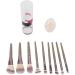 Synthetic Makeup Brushes Sponge 9 Piece Brush Set Soft with Storage Box for Home - Buy Online on GoSupps.com