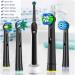 QLEBAO 16Pcs Toothbrush Heads Compatible with Braun Oral B Electric Toothbrush - Black - Buy Online on GoSupps.com