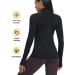 QUEENIEKE Women's Running Quarter Zip Pullover | Long Sleeve Shirt with Thumbholes & Pocket - Large Black - Buy Online on GoSupps.com