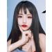 BGHJUE Wig female long straight hair full head cover natural hair sets
